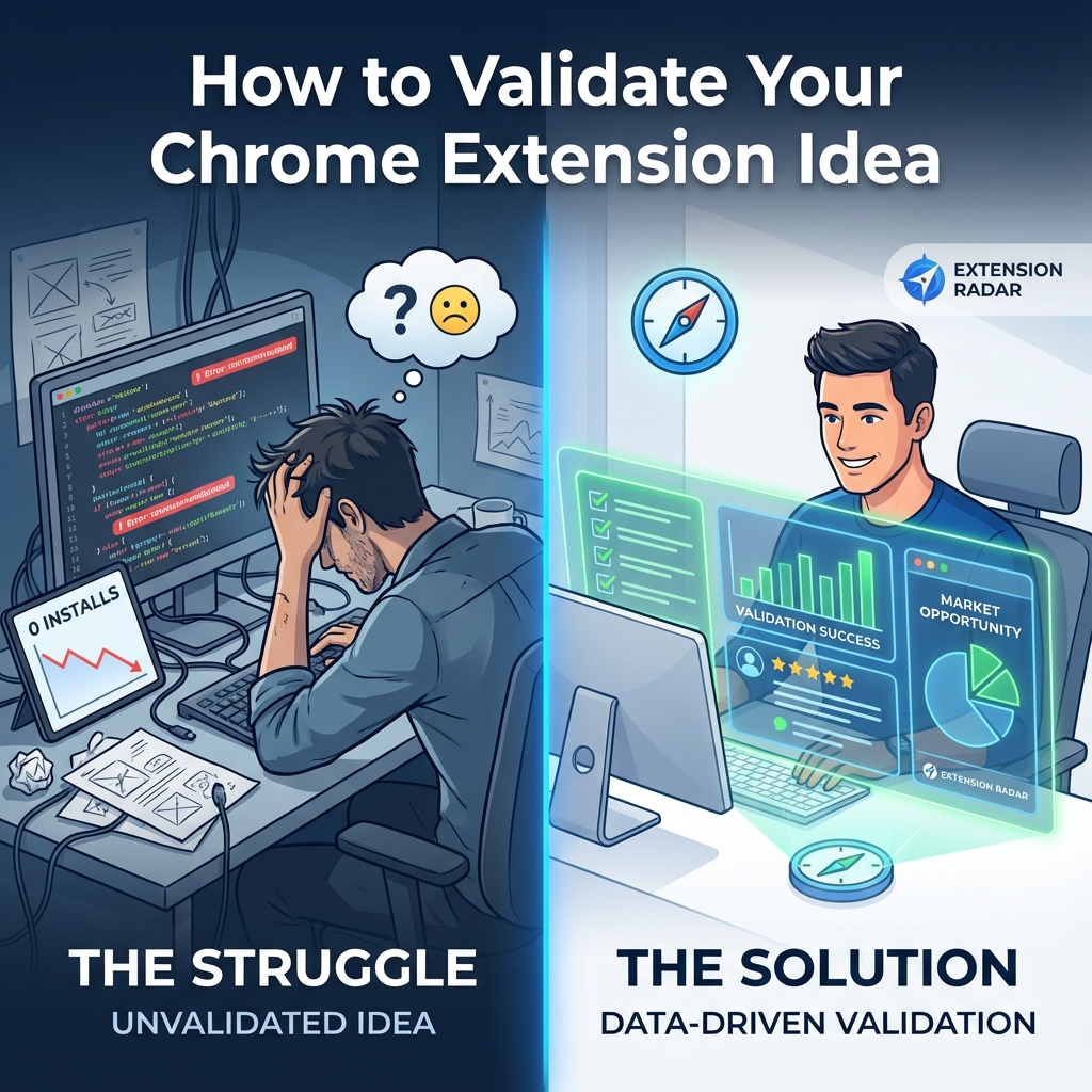 How to Validate Your Chrome Extension Idea in 5 Minutes (Before You Write a Single Line of Code)